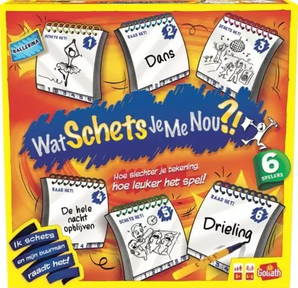 Wat schets je me nou?! 6 spelers – grote verpakking