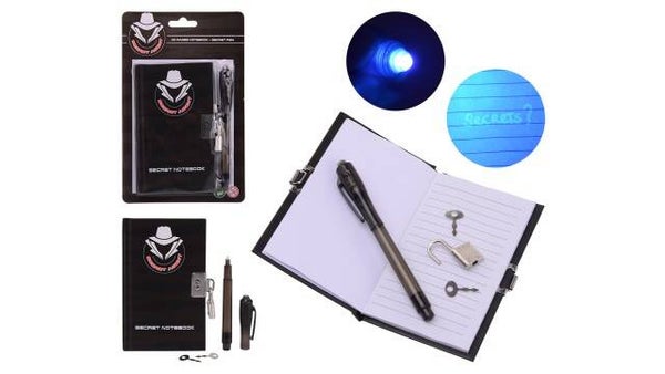 Secret Agent notitieblok met geheime pen