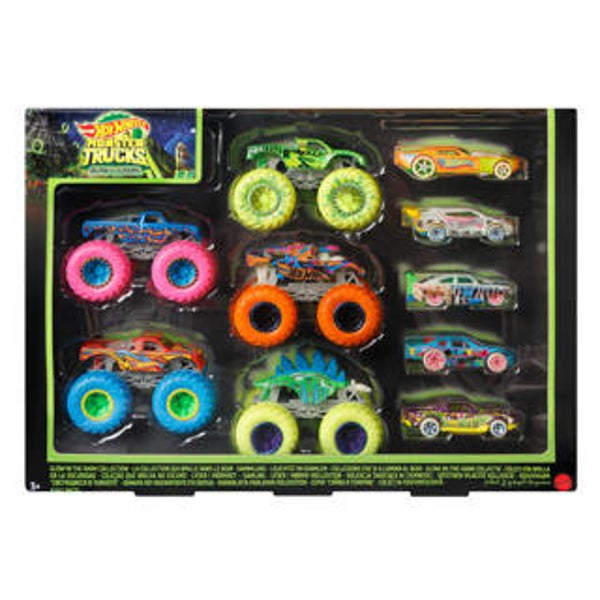 Hot Wheels monster truck glow in the dark collectie