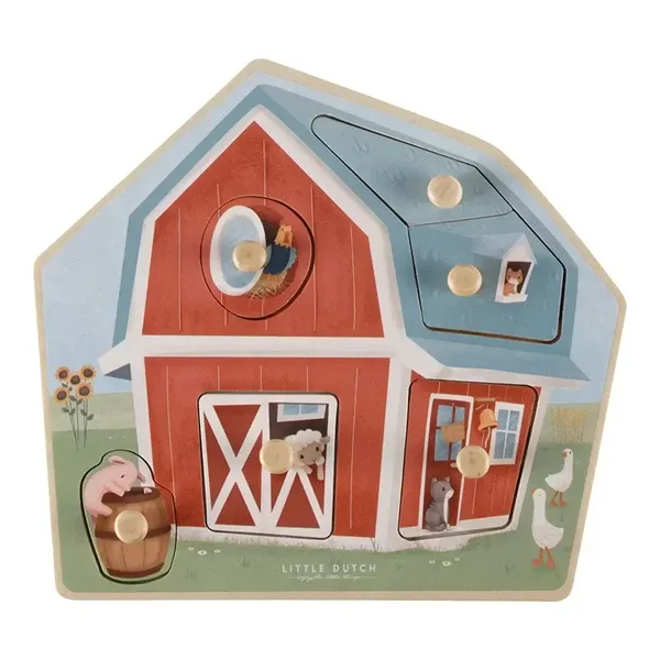 Houten puzzel Little Farm LD7158