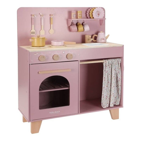 Little-Dutch Houten speelkeuken Roze FSC LD2501