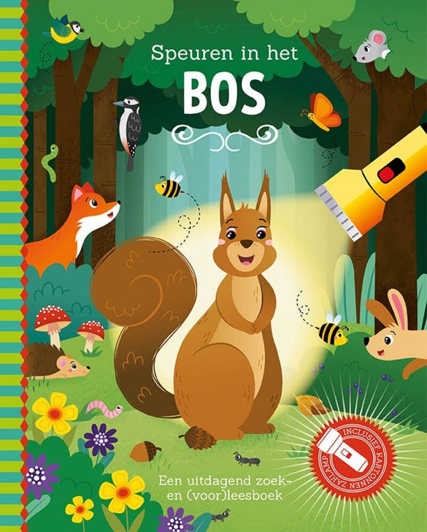 Zaklampboek -Speuren in het bos