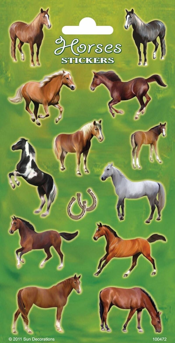 Stickervel paarden