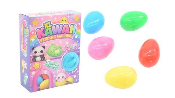 XL Kawaii vending automaat, 5 squeezy's
