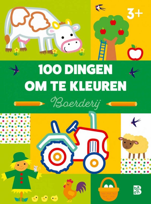 100 dingen om te kleuren: boerderij (3+)