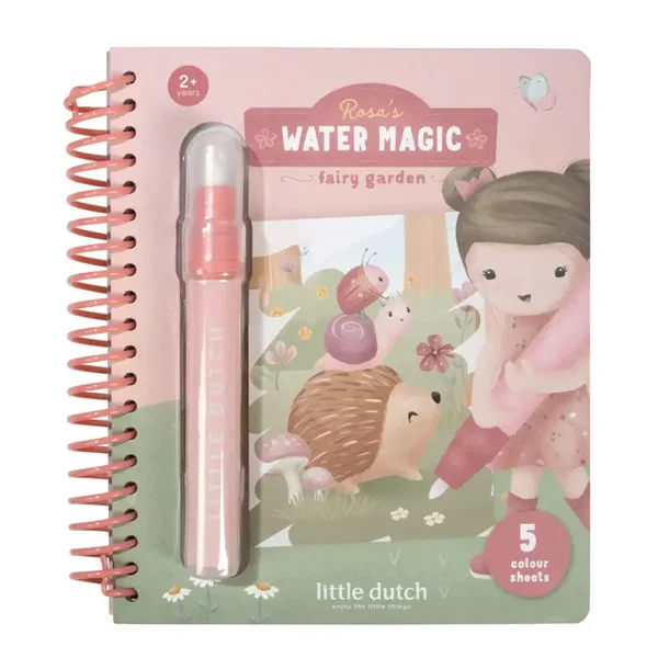 Little Dutch Fairy Garden Waterkleurboek - Rosa