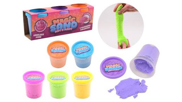 Magisch speelzand multipack, 3 stuks