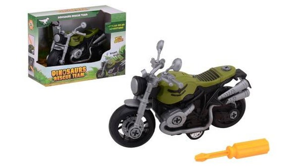 Jungle motorfiets met licht en geluid in doos