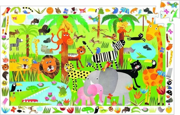 Djeco Drukte in de jungle - 35 stukjes  DJ07590