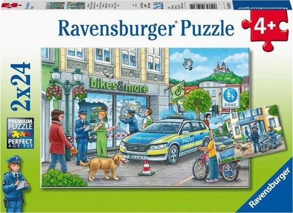 Ravensburger puzzel Politiestation 2 x 24  050314