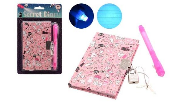 Meiden geheim dagboek met slot en pen