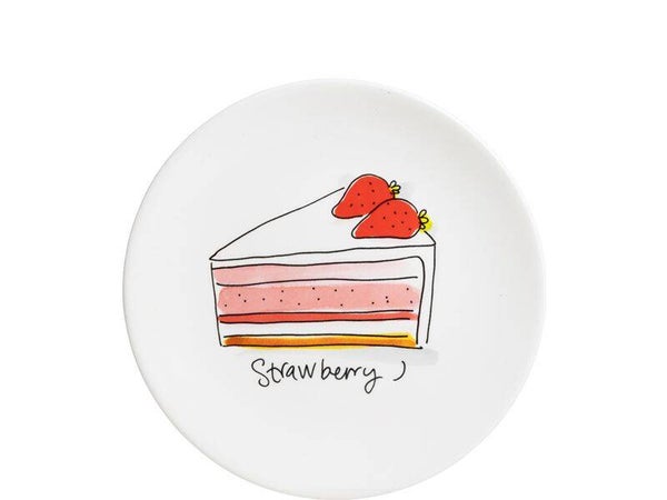 Blond Amsterdam EB: CAKE PLATE 18 CM STRAWBERRY 201483