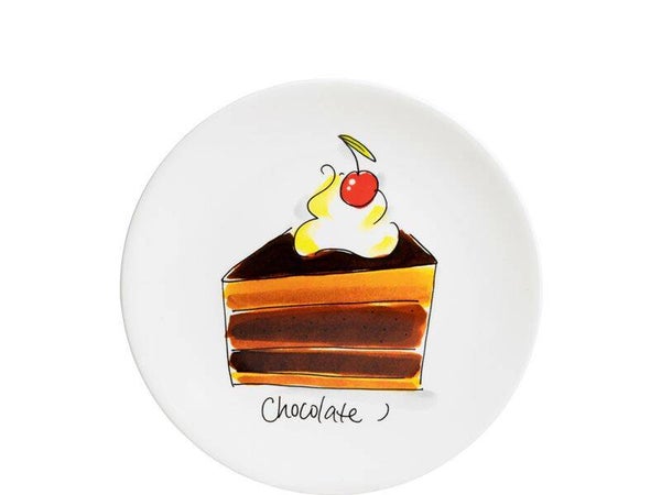 Blond Amsterdam EB: CAKE PLATE 18 CM CHOCOLATE  201484