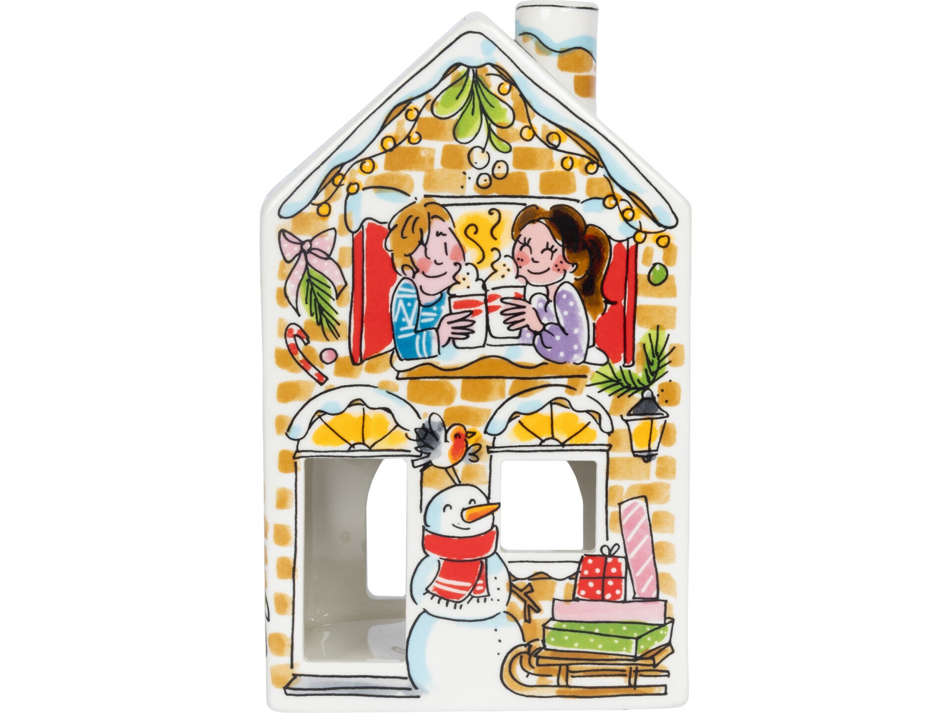 Blond Amsterdam KERST: LICHTHUISJE 19 CM 202484