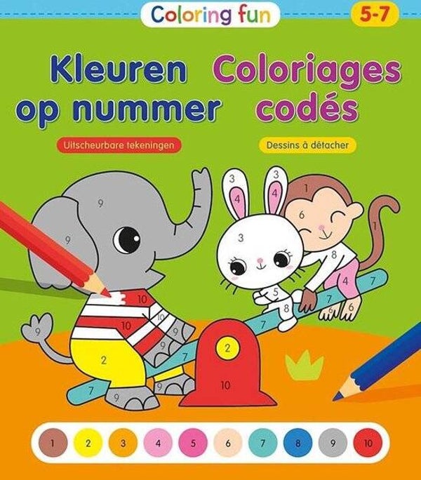 Kleuren op nummer 5-7 jaar