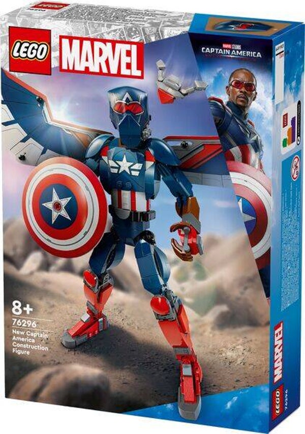 Lego Marvel Nieuwe Captain America bouwfiguur 76296