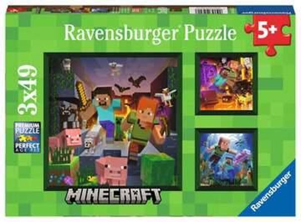 Ravensburger Puzzel Minecraft Biomes 3x49  056217
