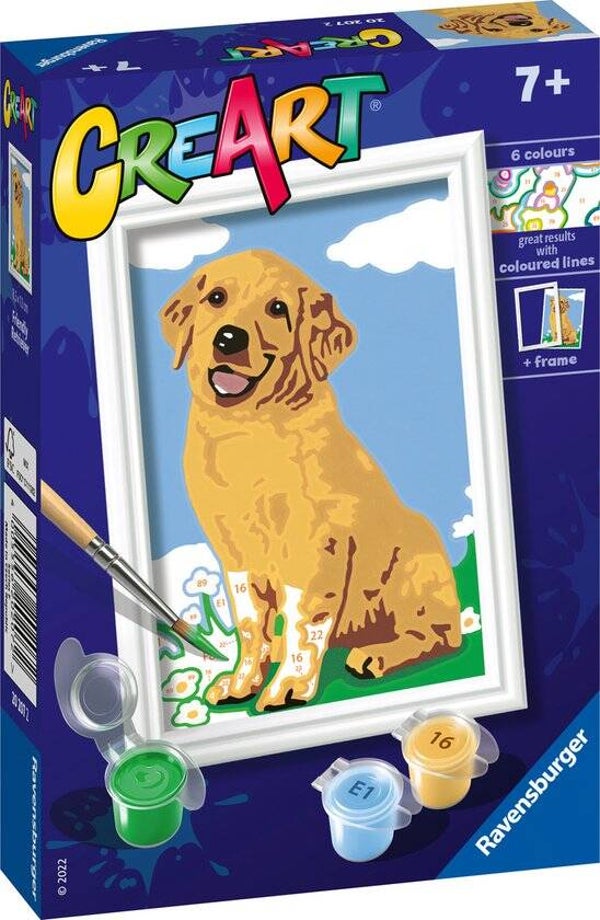 Ravensburger Schilderen op nummer Friendly Retriever 202072