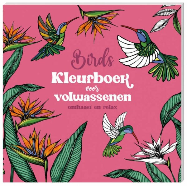 Kleurboek voor volwassenen - Birds