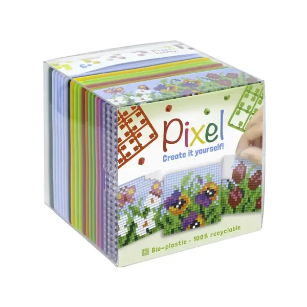 Pixel 3-pack - Bloemen