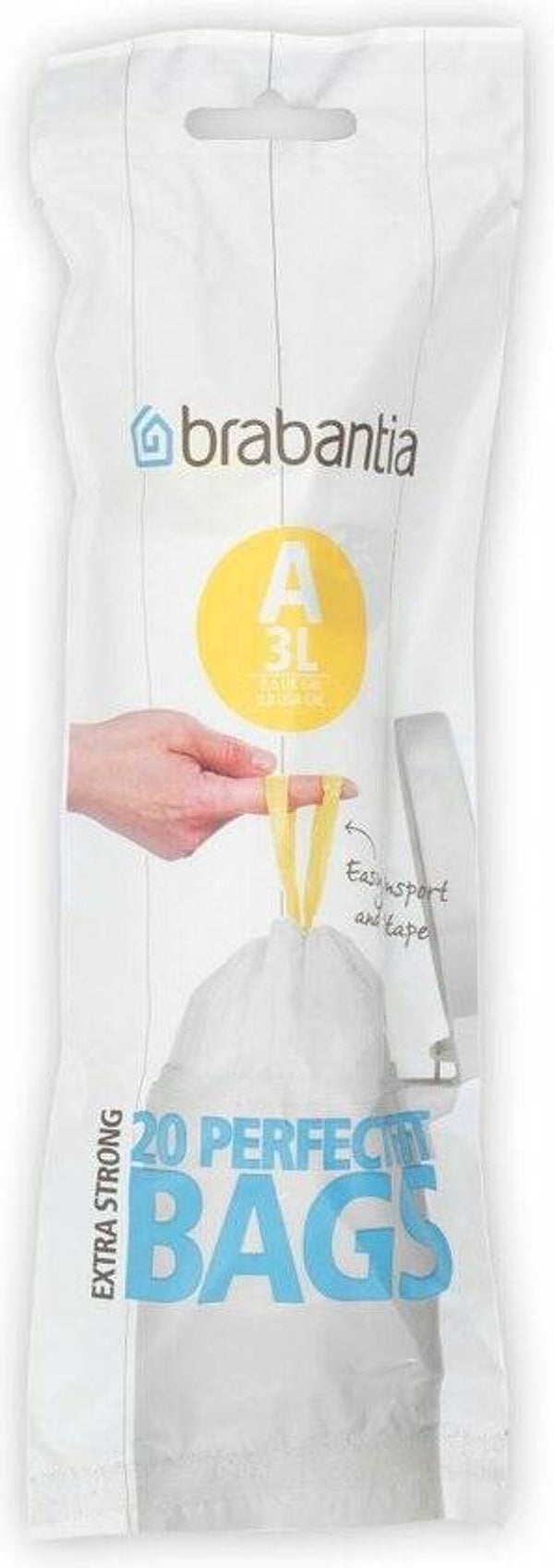 Brabantia PerfectFit Afvalzak met trekbandsluiting 3 liter- A