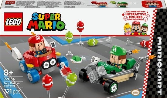 Lego Super Mario Mario Kart™ – Baby Mario vs. Baby Luigi 72034