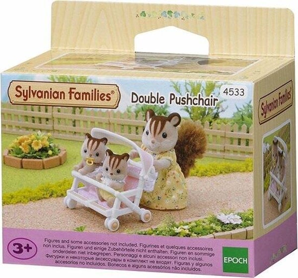 Sylvanian Families Dubbele Kinderwagen   4533