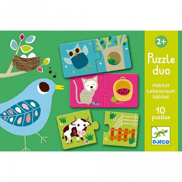 Djeco Puzzel Duo Habitat  DJ08164