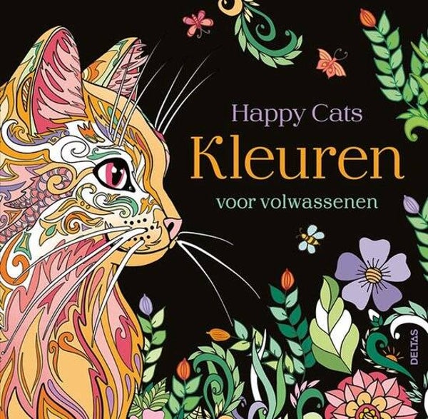 Happy Cats  Kleuren voor volwassenen
