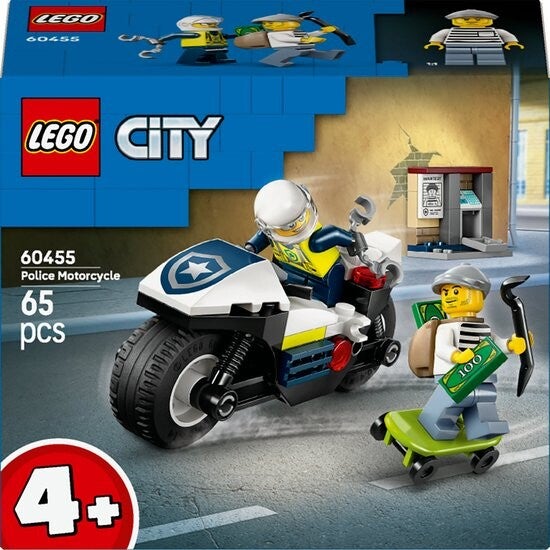 Lego City Achtervolging op politiemotor 60455