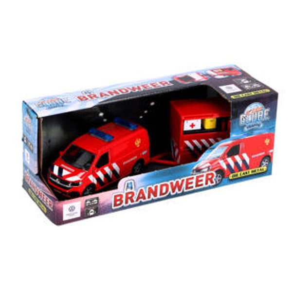 Auto Volkswagen transporter brandweer en aanhanger NL