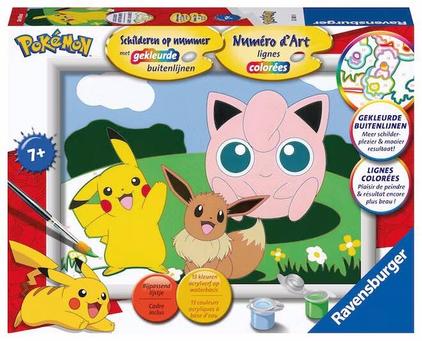 Ravensburger Schilderen op Nummer Pokémon 235858