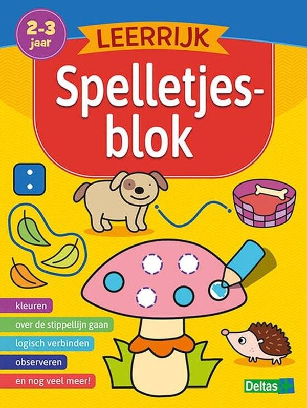 Leerrijk spelletjesblok 2-3 jaar