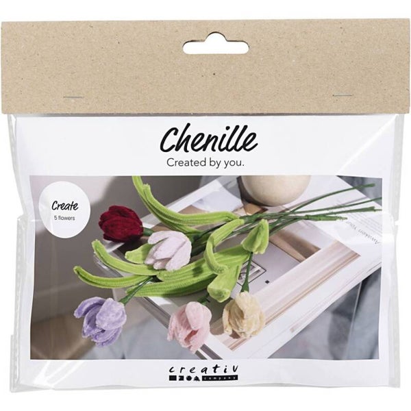 Mini Hobbyset Bloemen van Chenilledraad