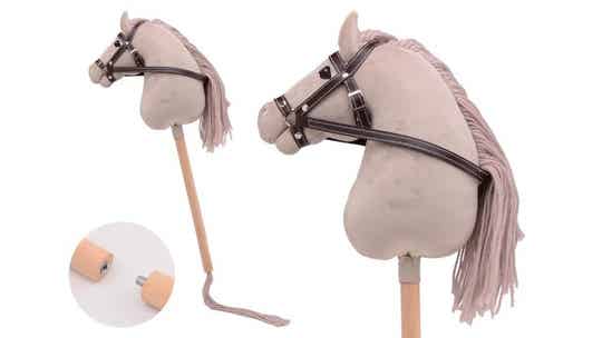 Holly Horse - Hobby paard deluxe met korte stok,ca. 80 cm