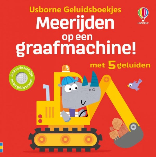 Meerijden op een graafmachine! (Geluidenboekje)