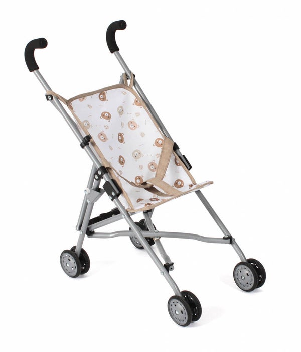 Poppenbuggy Roma (beige beertjes)