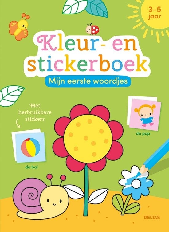 Mijn eerste woordjes kleur- en stickerboek 3-5 jaar