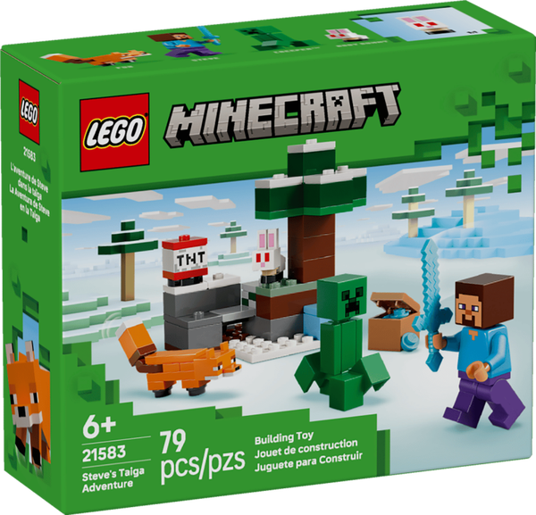 Lego Minecraft Steve's Taiga-avontuur 21583