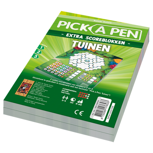 Pick a Pen Tuinen Scoreblokken - Dobbelspel