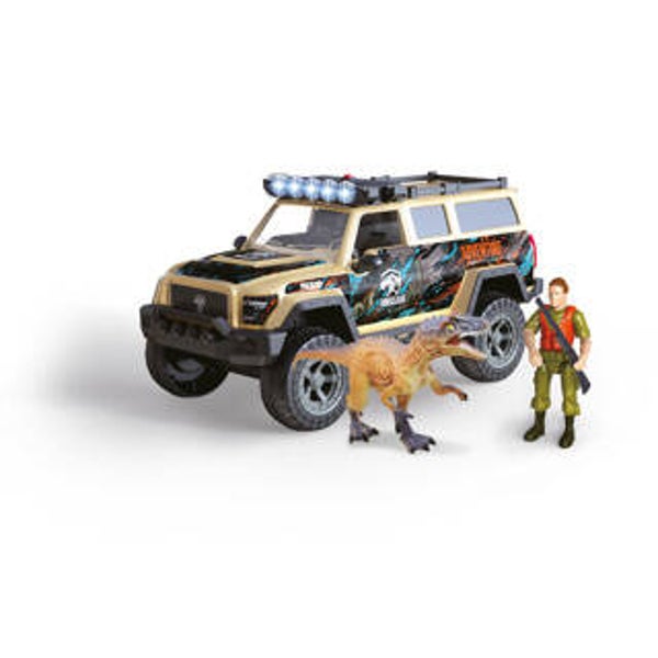 Dinobase Auto terreinwagen met dino en licht en geluid