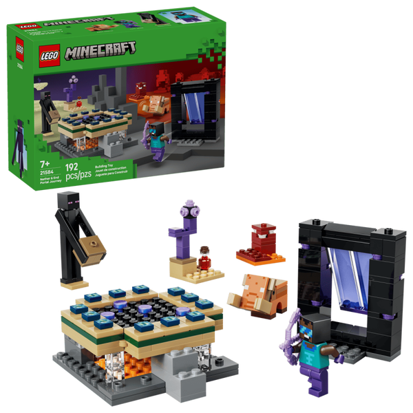Lego Minecrafft Reis naar de Nether en het End-portaal 21584
