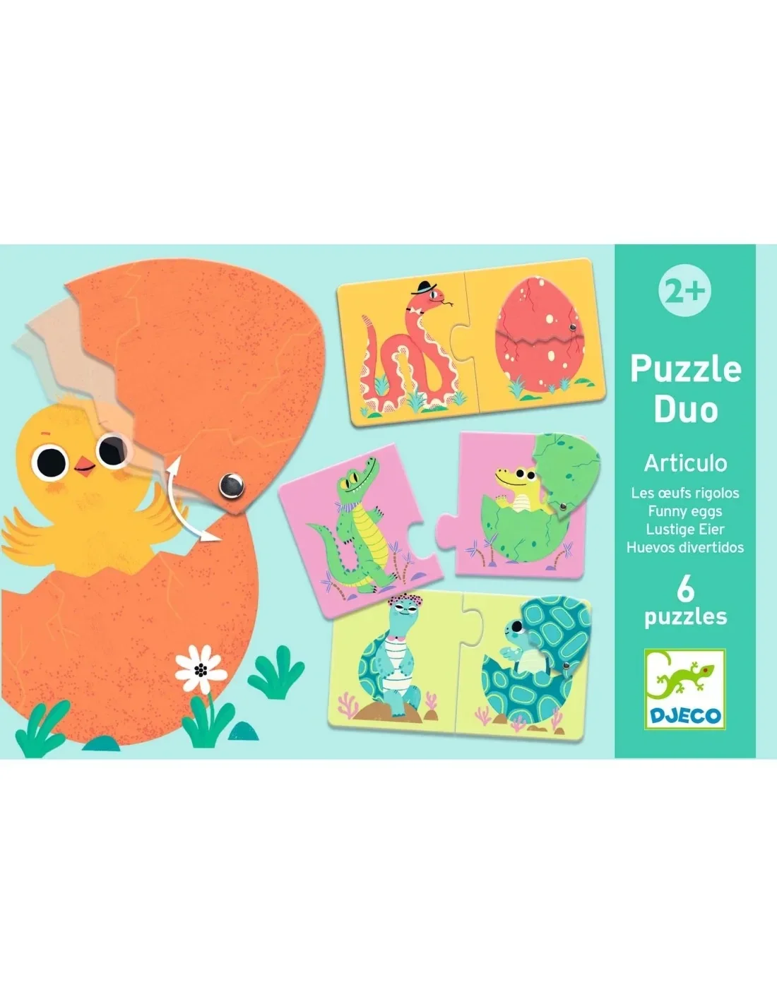 Djeco Puzzel Articulo Grappige eieren DJ08193