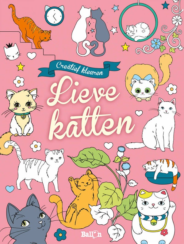 Creatief kleuren - Lieve katten