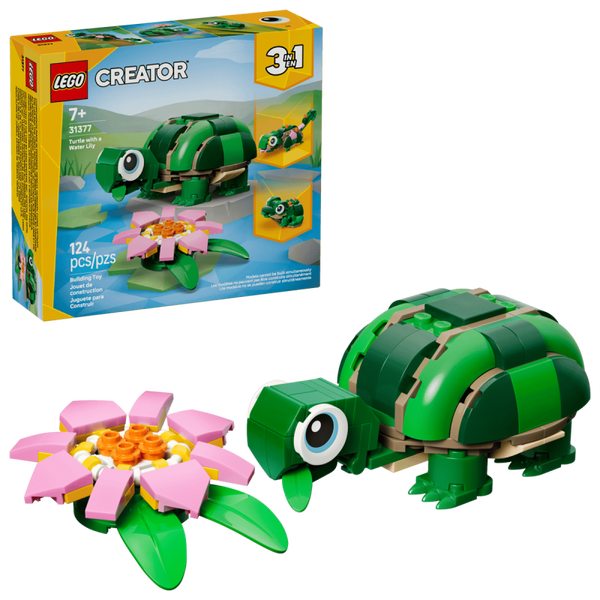 Lego Creator Schildpad met waterlelie 31377