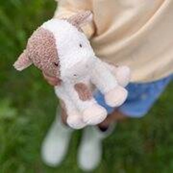 Knuffel Koe 17cm Little Farm LD8830