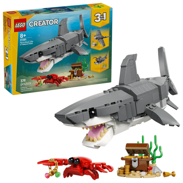 Lego Creator Woeste haai met schatkist 31381