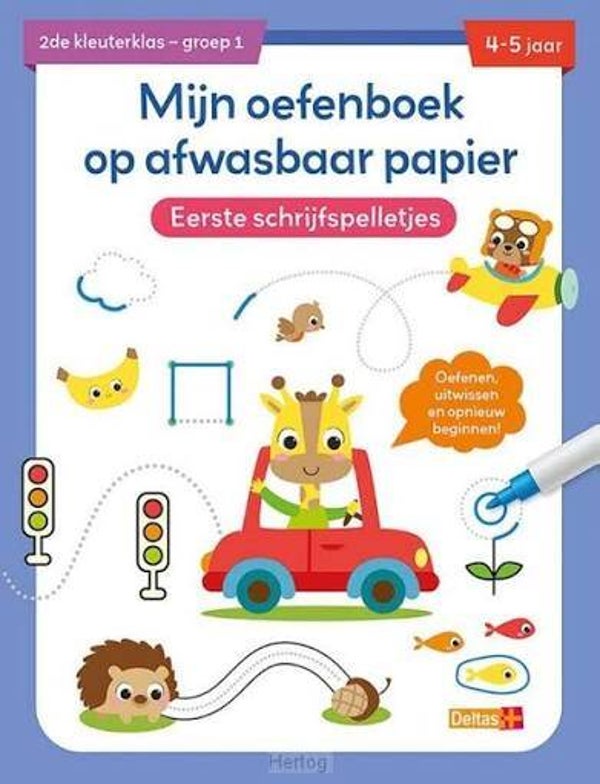 Mijn oefenboek op afwasbaar papier 4-5 jaar
