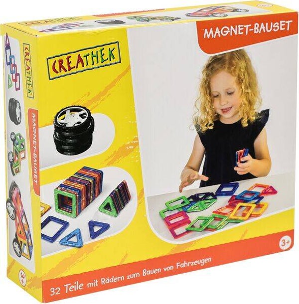 CR Magnetische Bouwset met Wielen – 32 Onderdelen.