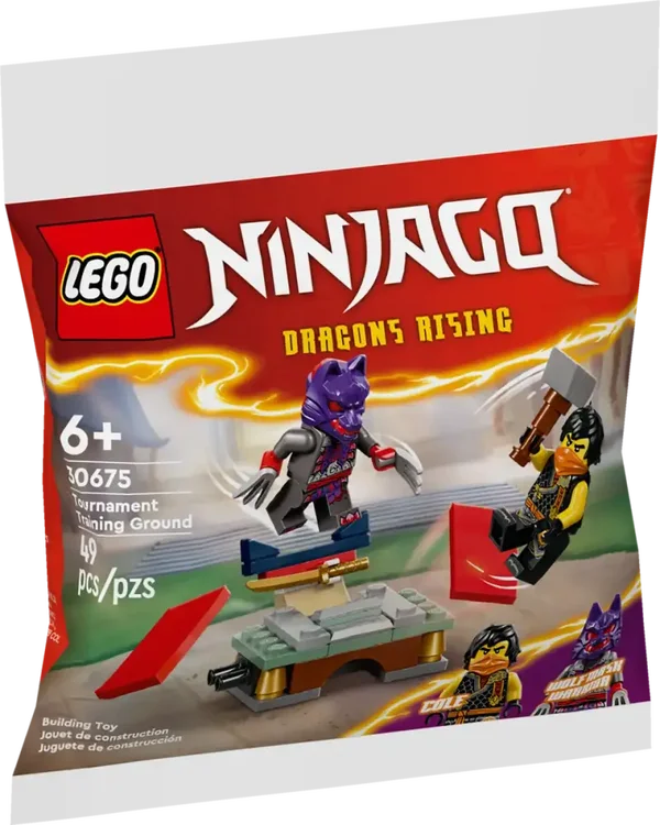 Lego Ninjago Toernooi trainingsveld & Tempelstrijd van Kai en Rapton 30675